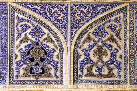 Jameh Mosque tilework in Isfahan