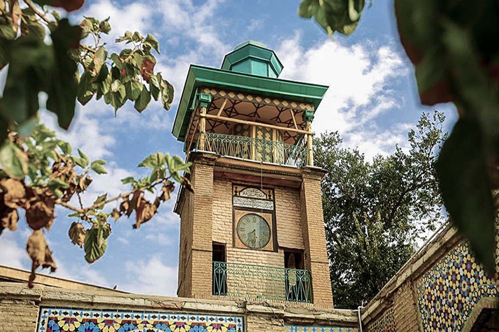 turret clock of Moshir-ol-Saltaneh mosque in Tehran