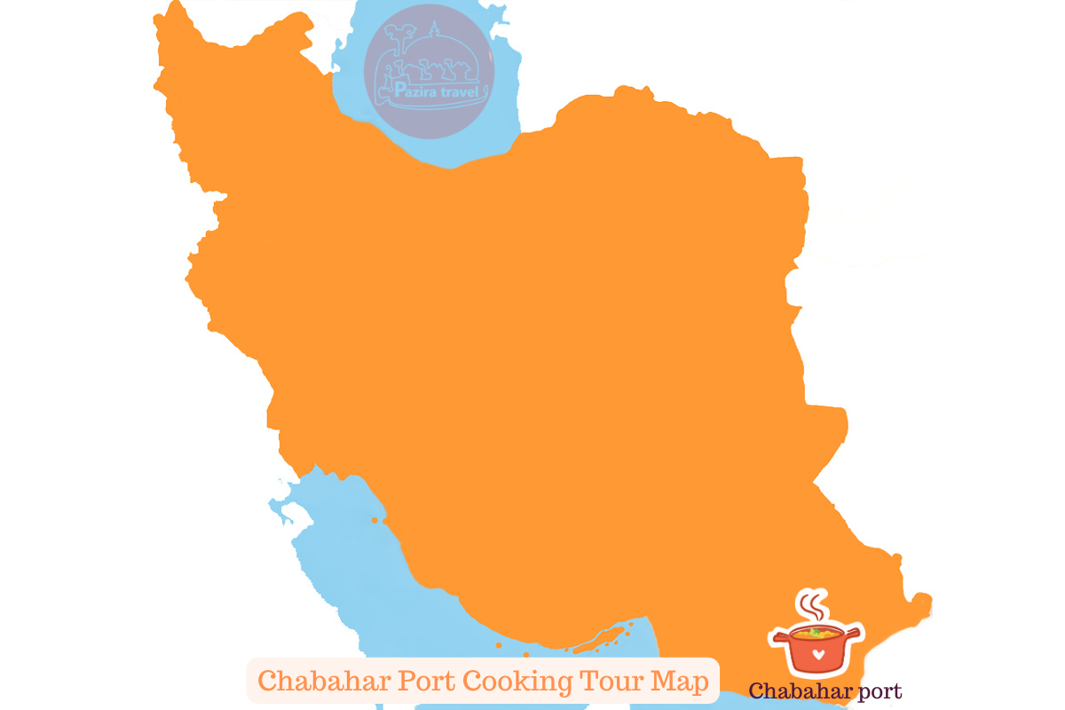 Explore Chabahar food trip route on the map!