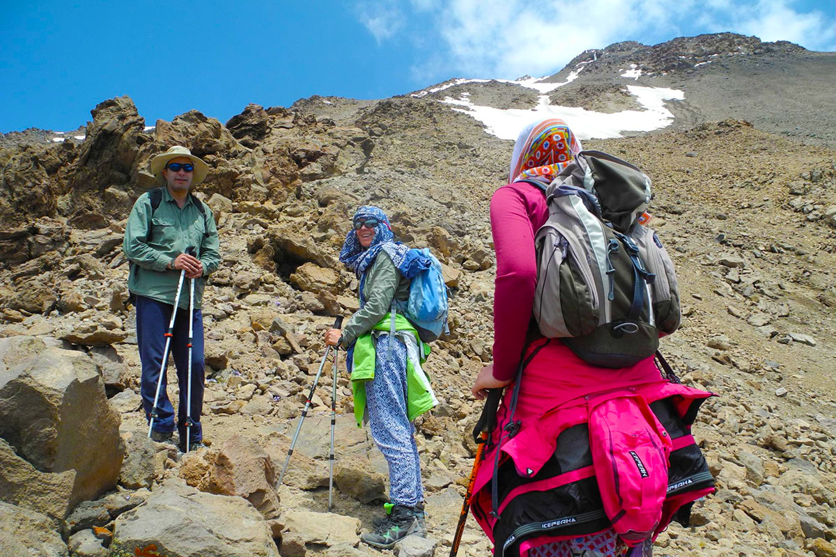 Climb Damavand mountain on Damavand southern flank mountain climbing adventure!