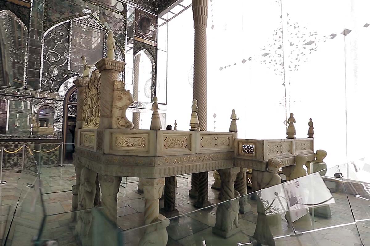 Golestan palace marble throne