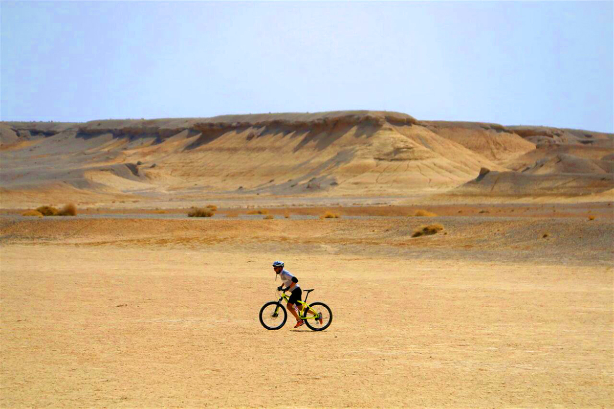 Explore Iran deserts on Iranian biking holiday vacation package.