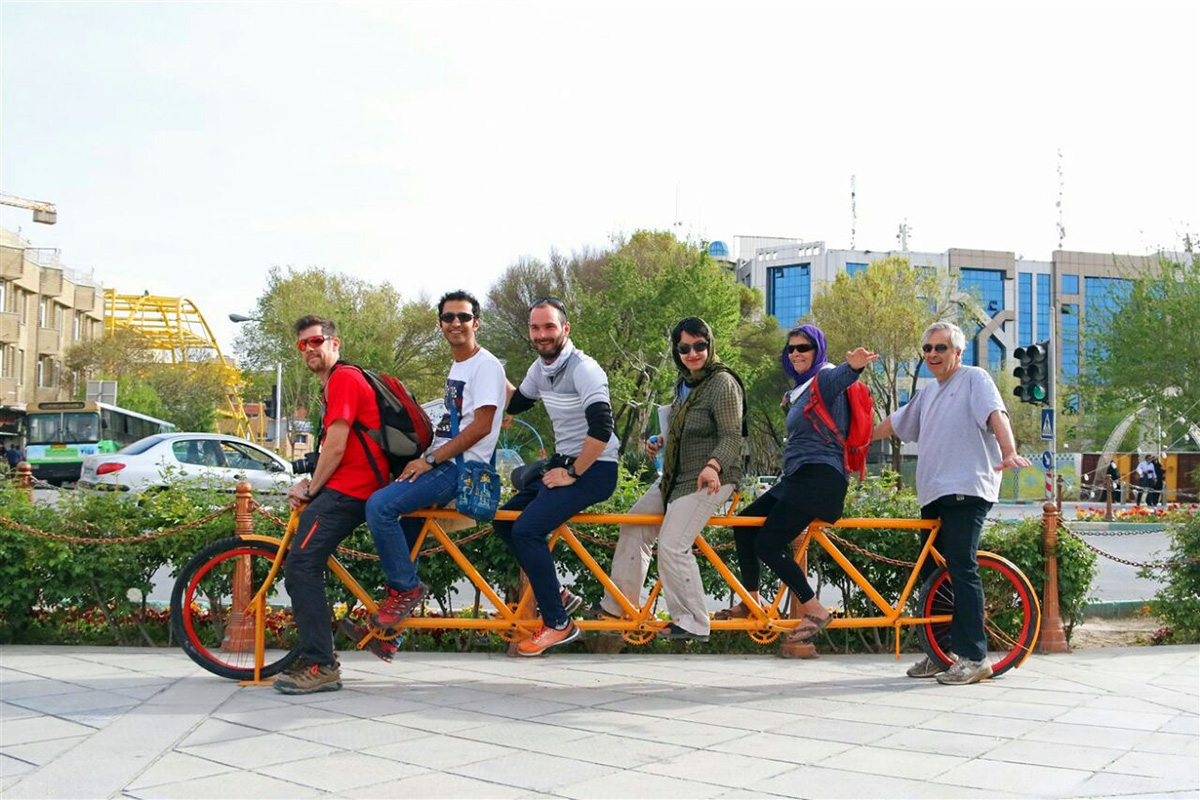 Fun in Iran on Northern Iran cycling tour!