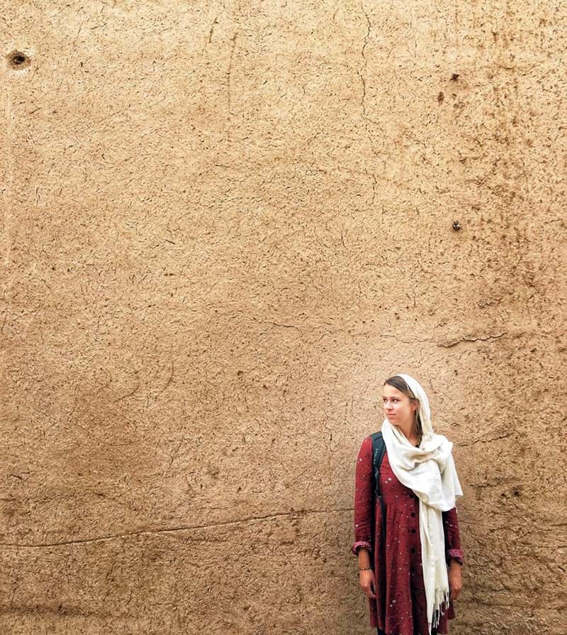 A female traveler in Iran on Uppersia tour