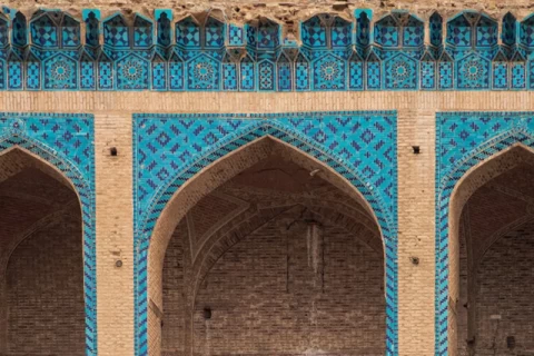 Soltaniyeh dome tilework in Soltaniye, Zanjan