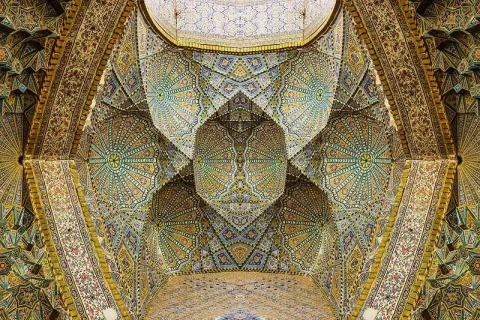 Moshir-ol-Molk Mosque tilework in Shiraz