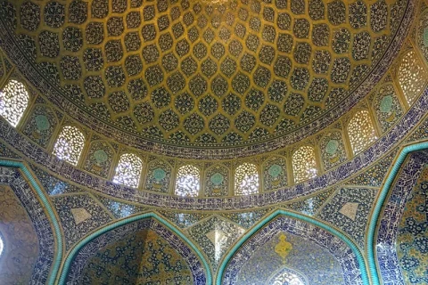 Sheikh Lotfollah Mosque tilework in Tehran