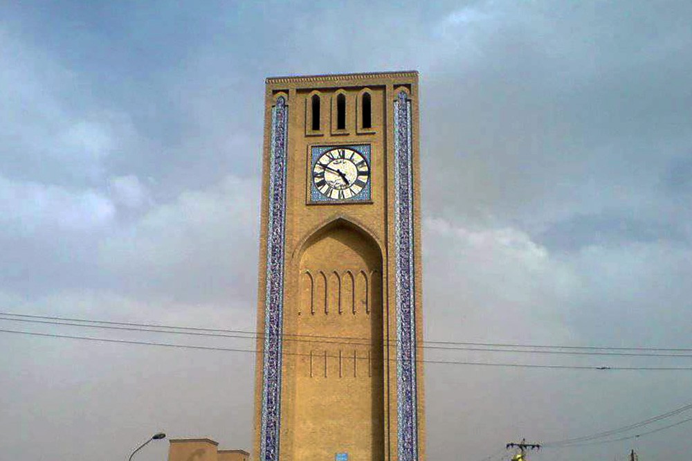 turret clock of Jame mosque in Yazd