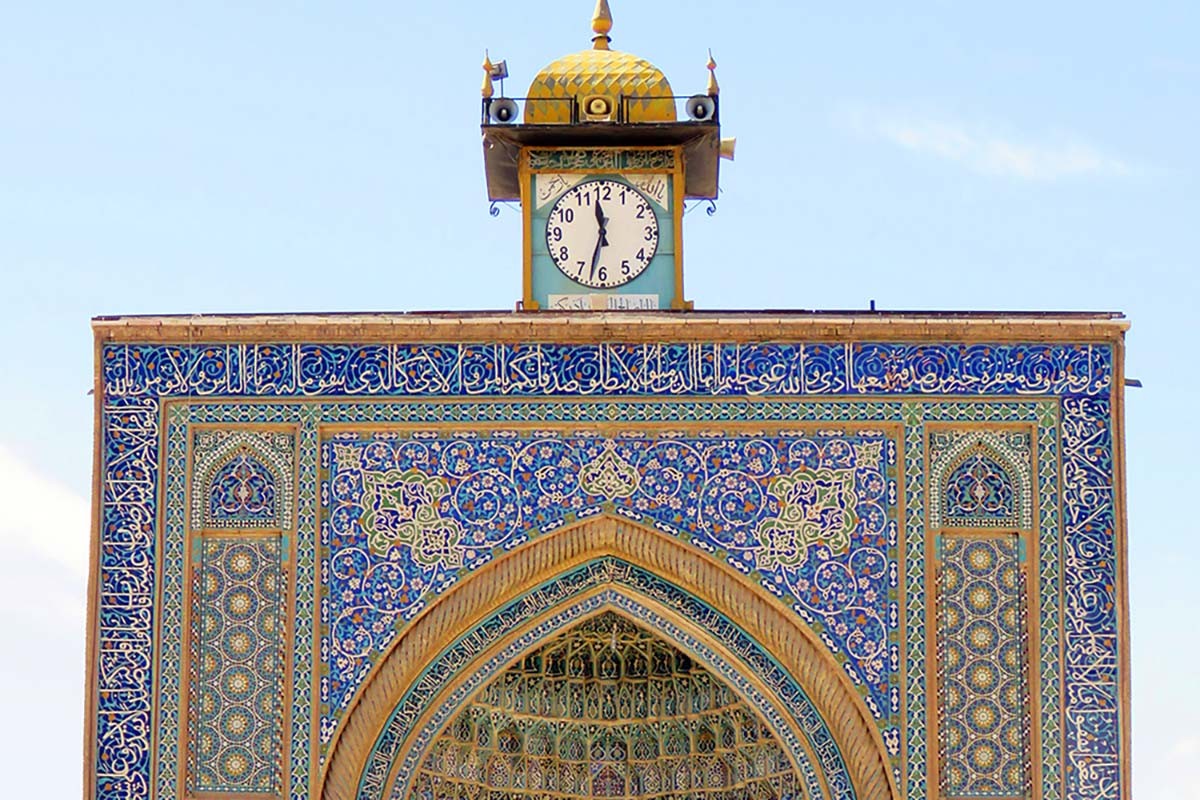 turret clock of Jame mosque in Kerman