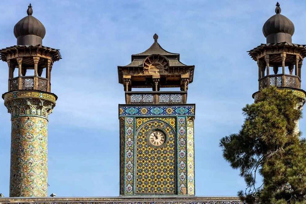 turret clock of Sepahsalar mosque in Tehran