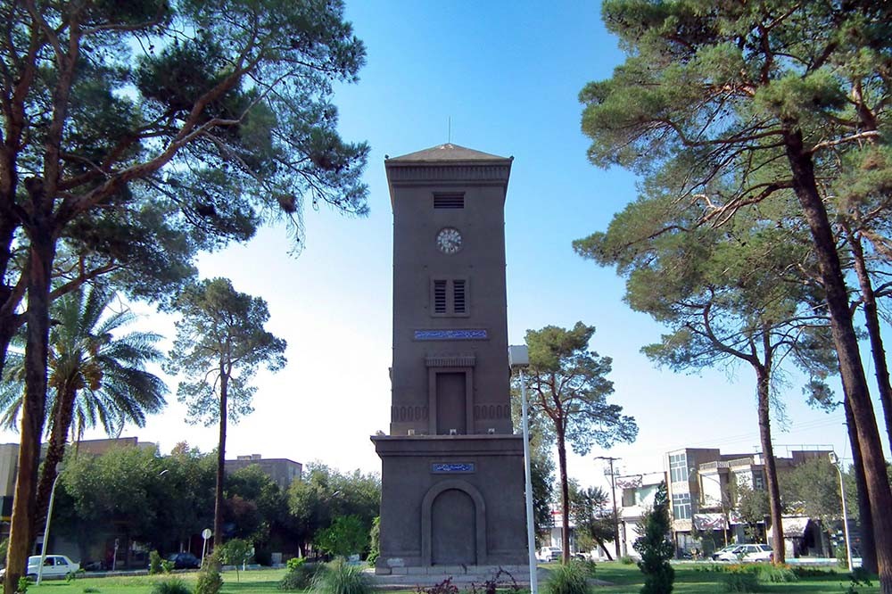 turret clock of Markar square in Yazd