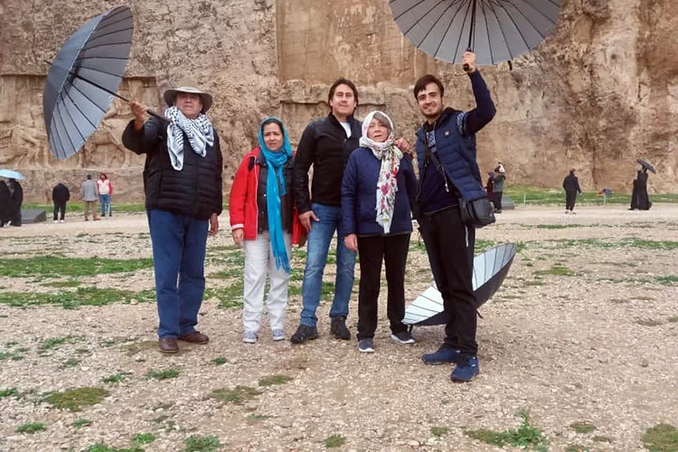 An escorted tour of Uppersia with an Iranian tour guide in Naghsh-e Rostam
